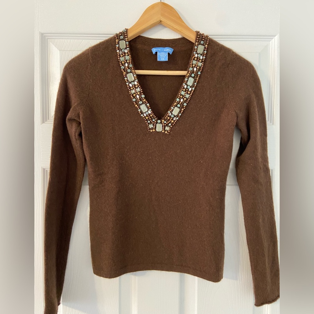 White + Warren Cashmere Sweater